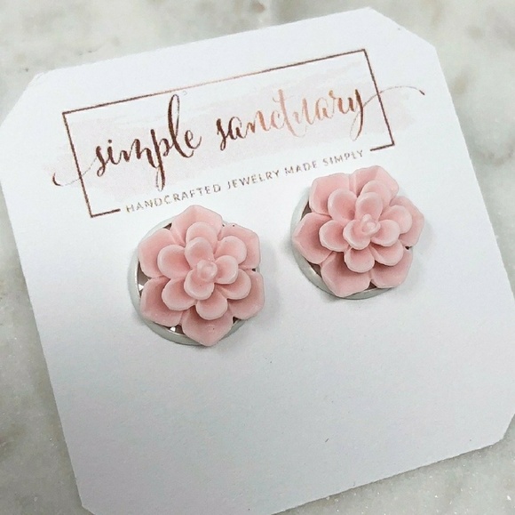 《Last Pair》Spring Bloom Succulent Earrings - Picture 3 of 4